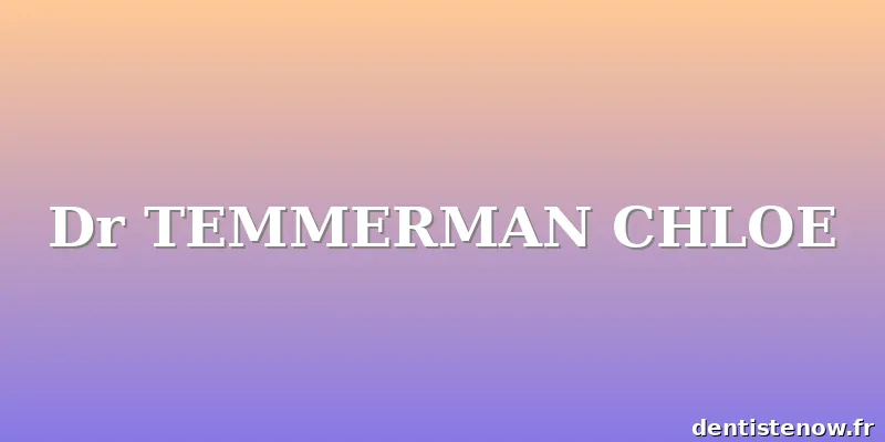 Dr TEMMERMAN CHLOE