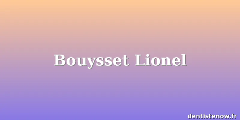 Bouysset Lionel
