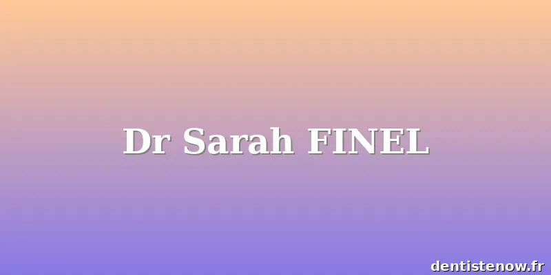 Dr Sarah FINEL
