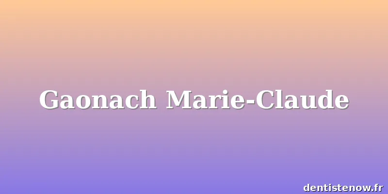 Gaonach Marie-Claude