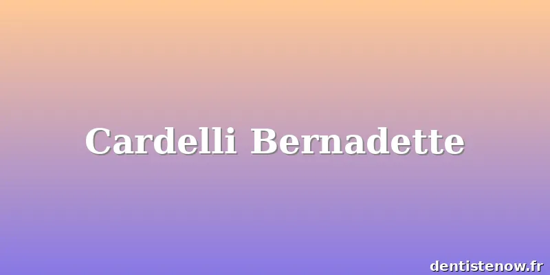 Cardelli Bernadette