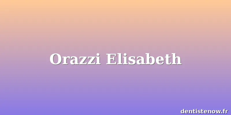 Orazzi Elisabeth