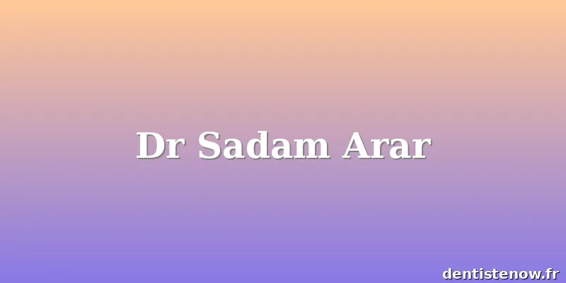 Dr Sadam Arar