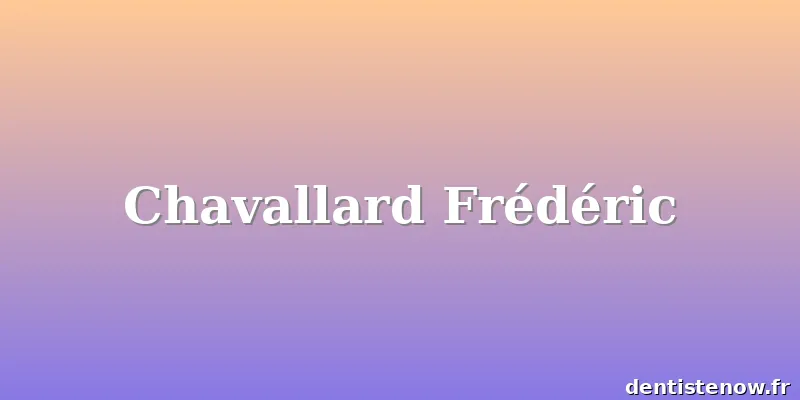 Chavallard Frédéric