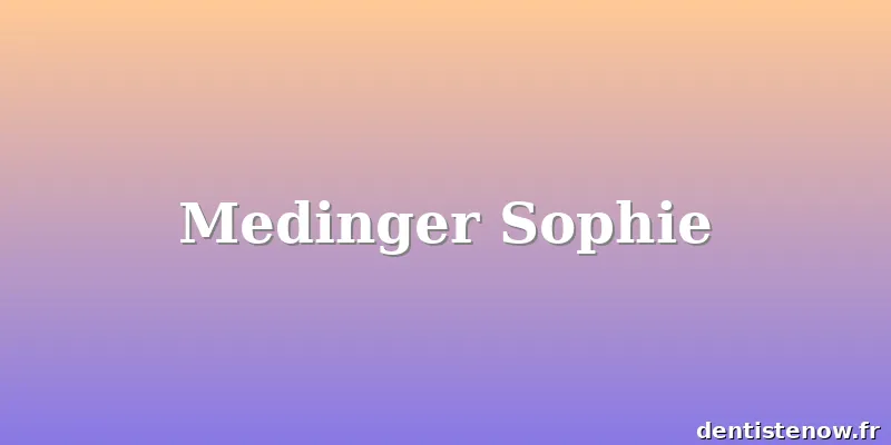 Medinger Sophie