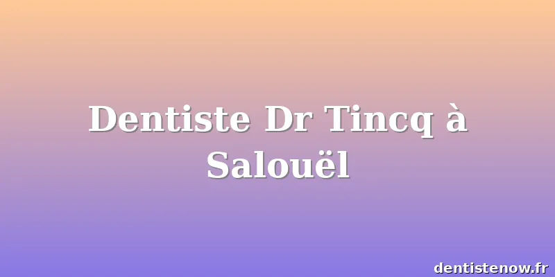 Dentiste Dr Tincq à Salouël