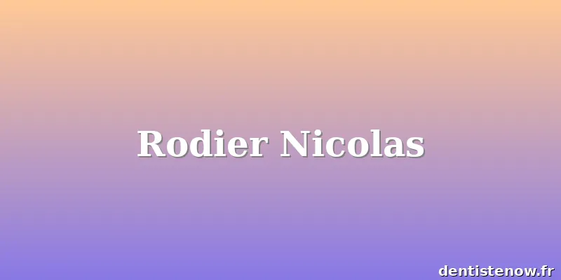 Rodier Nicolas