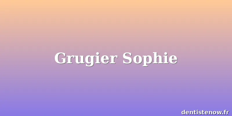Grugier Sophie