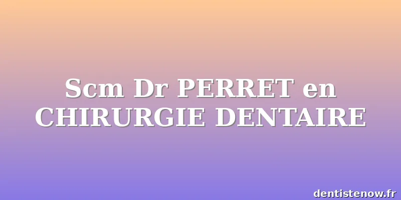 Scm Dr PERRET en CHIRURGIE DENTAIRE