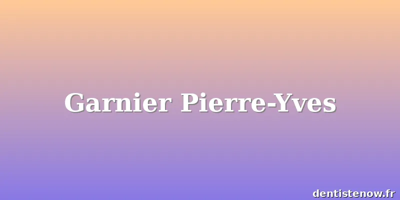 Garnier Pierre-Yves