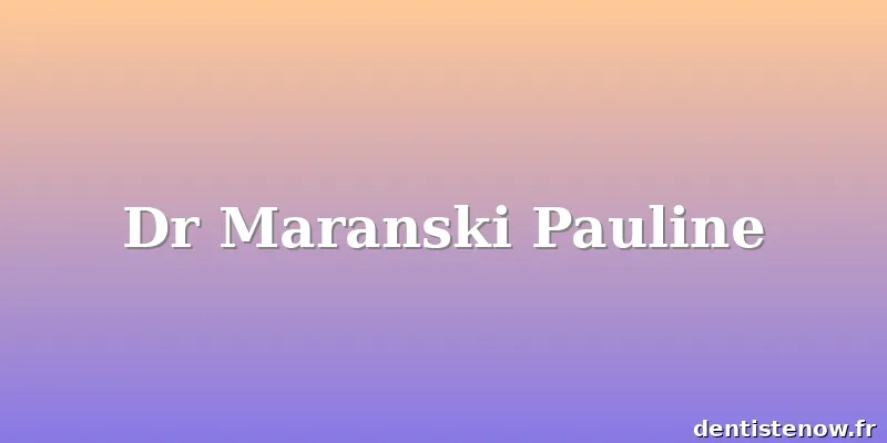 Dr Maranski Pauline