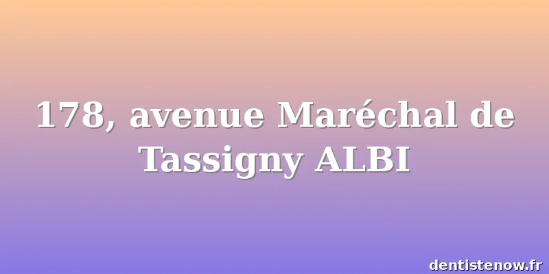 178, avenue Maréchal de Tassigny ALBI
