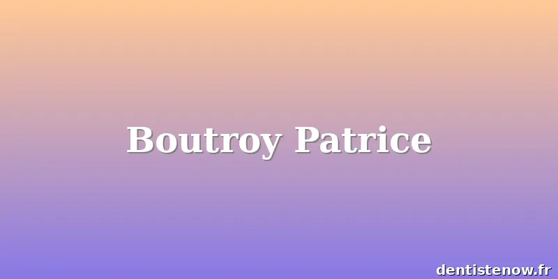Boutroy Patrice