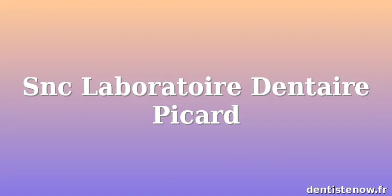 Snc Laboratoire Dentaire Picard