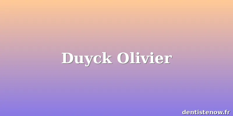 Duyck Olivier