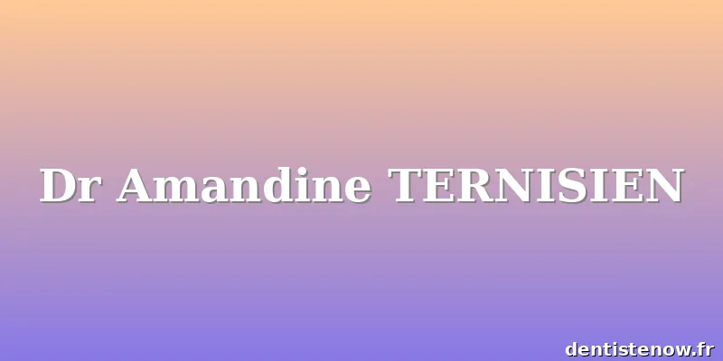 Dr Amandine TERNISIEN