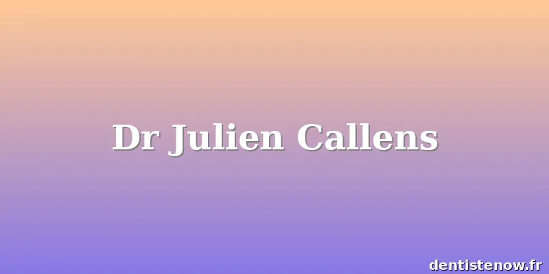Dr Julien Callens