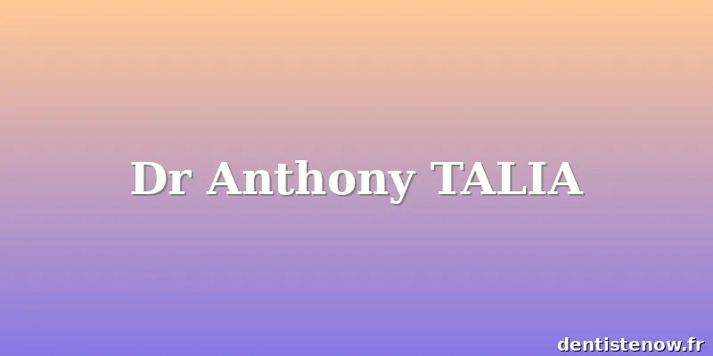 Dr Anthony TALIA