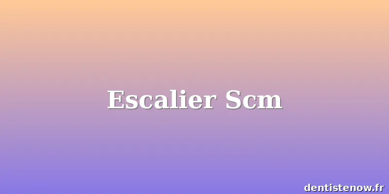 Escalier Scm