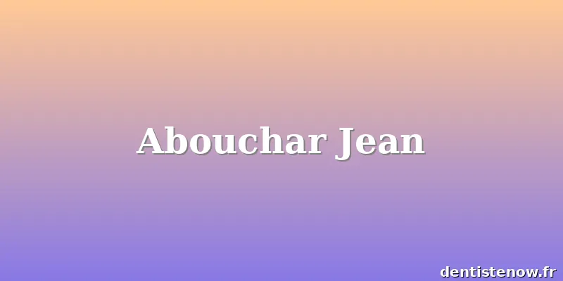 Abouchar Jean