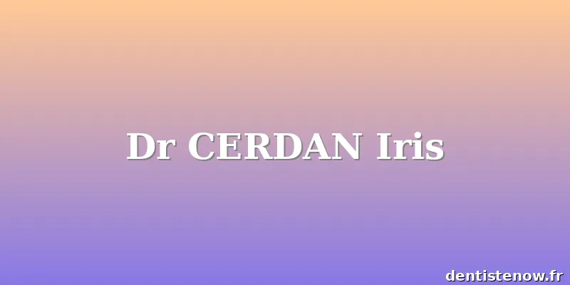 Dr CERDAN Iris