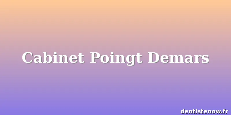 Cabinet Poingt Demars