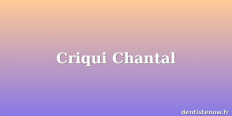Criqui Chantal