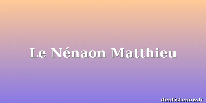 Le Nénaon Matthieu