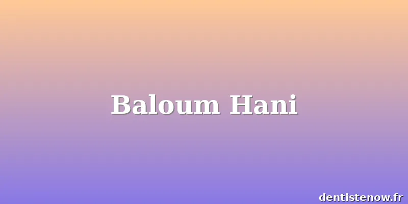 Baloum Hani