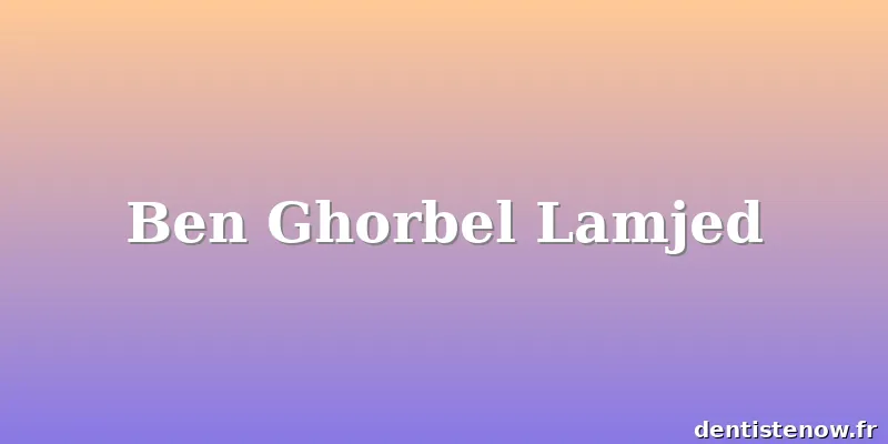 Ben Ghorbel Lamjed